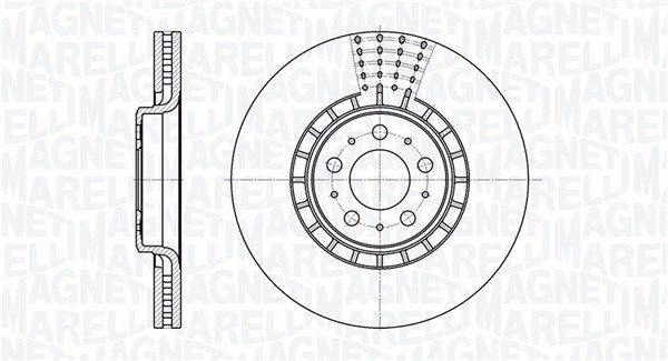 MAGNETI MARELLI Тормозной диск 361302040498